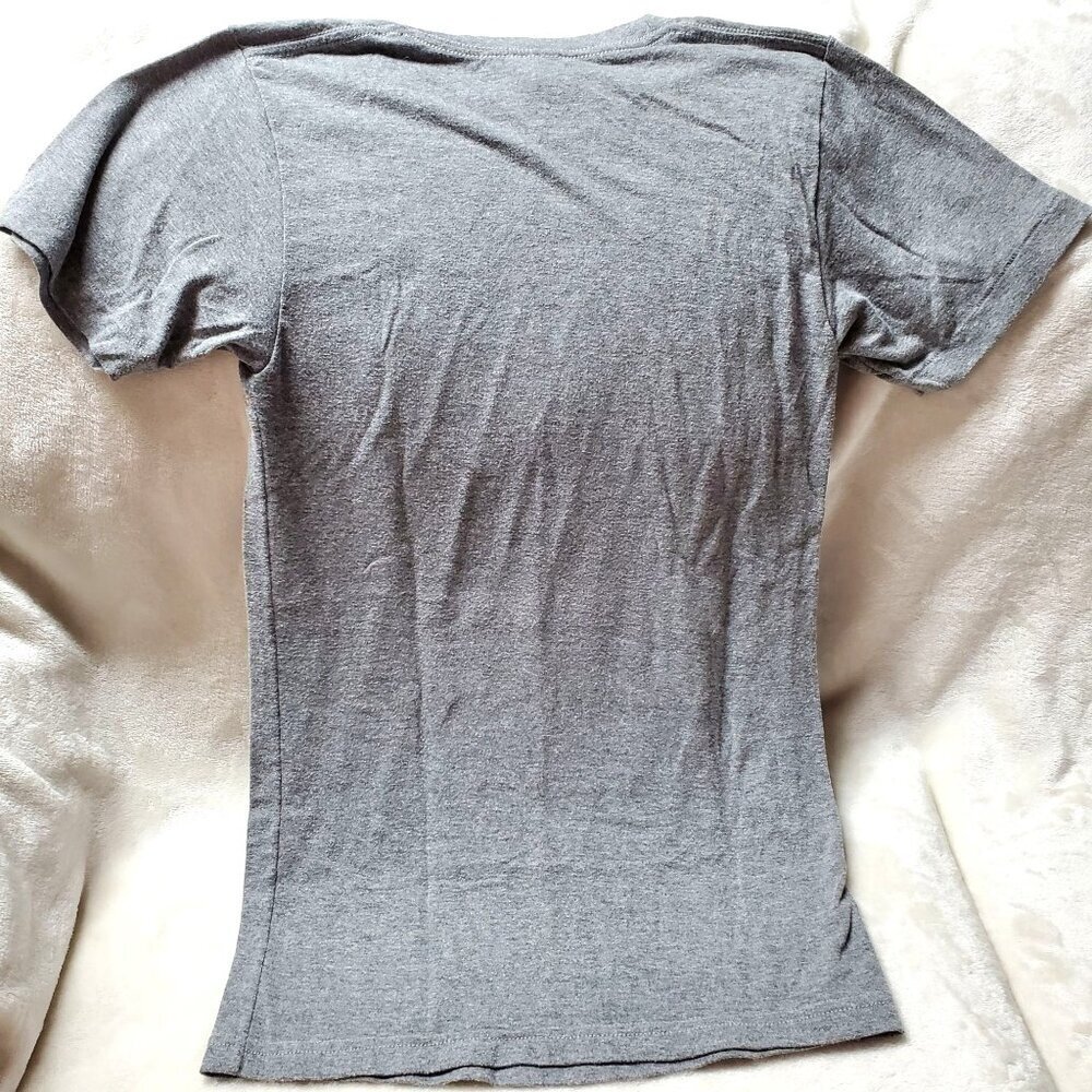 "Sorry I'm Totally Rad" Graphic T-Shirt XS American Apparel Gray Blend - Picture 3 of 13